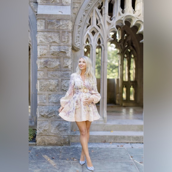 NWT Lyrical Floral Button-Front Minidress (Dreamy Floral) - Picture 3 of 4